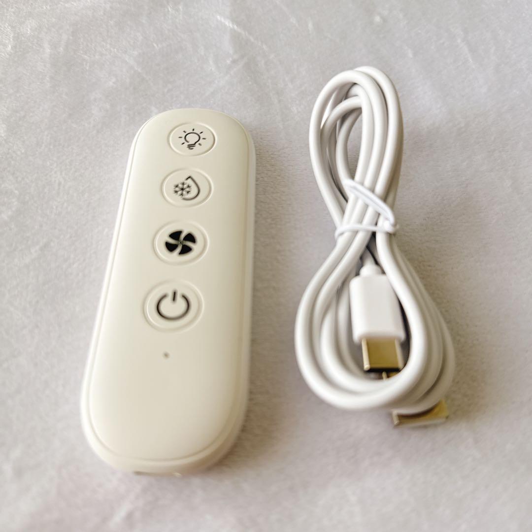 ☘️ 加湿器 卓上扇風機 上から給水 リモコン付き 風量3段階 USB給電式