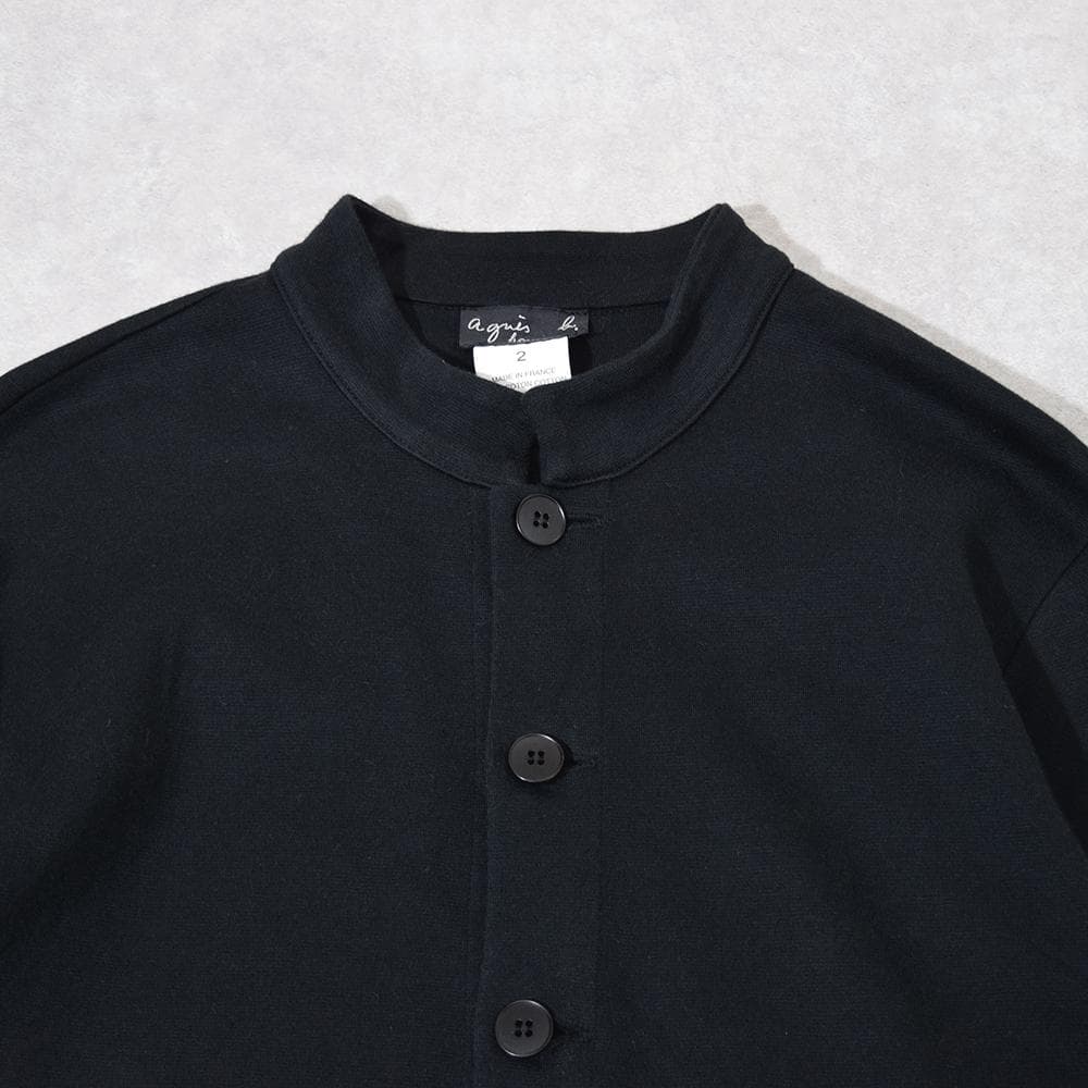 フランス製 90s agnes b. homme 天竺 マオカラージャケット 2