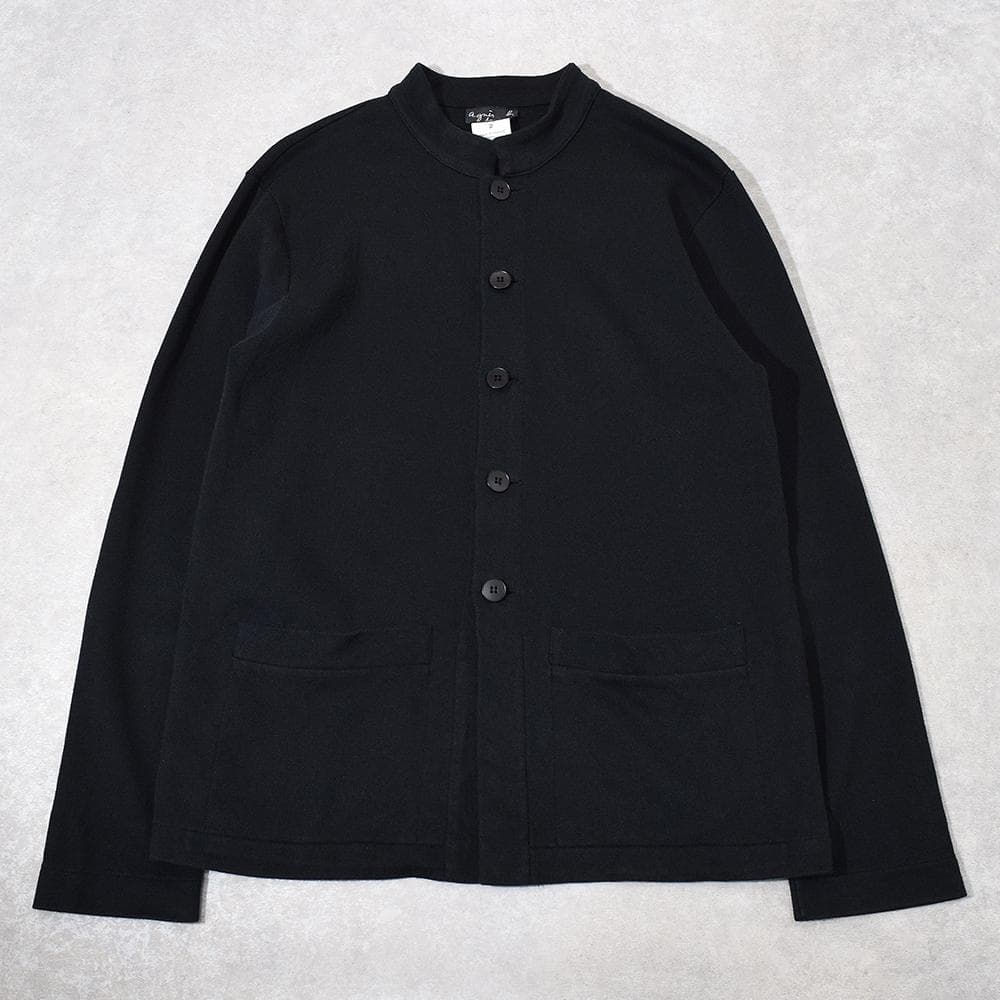 フランス製 90s agnes b. homme 天竺 マオカラージャケット 2