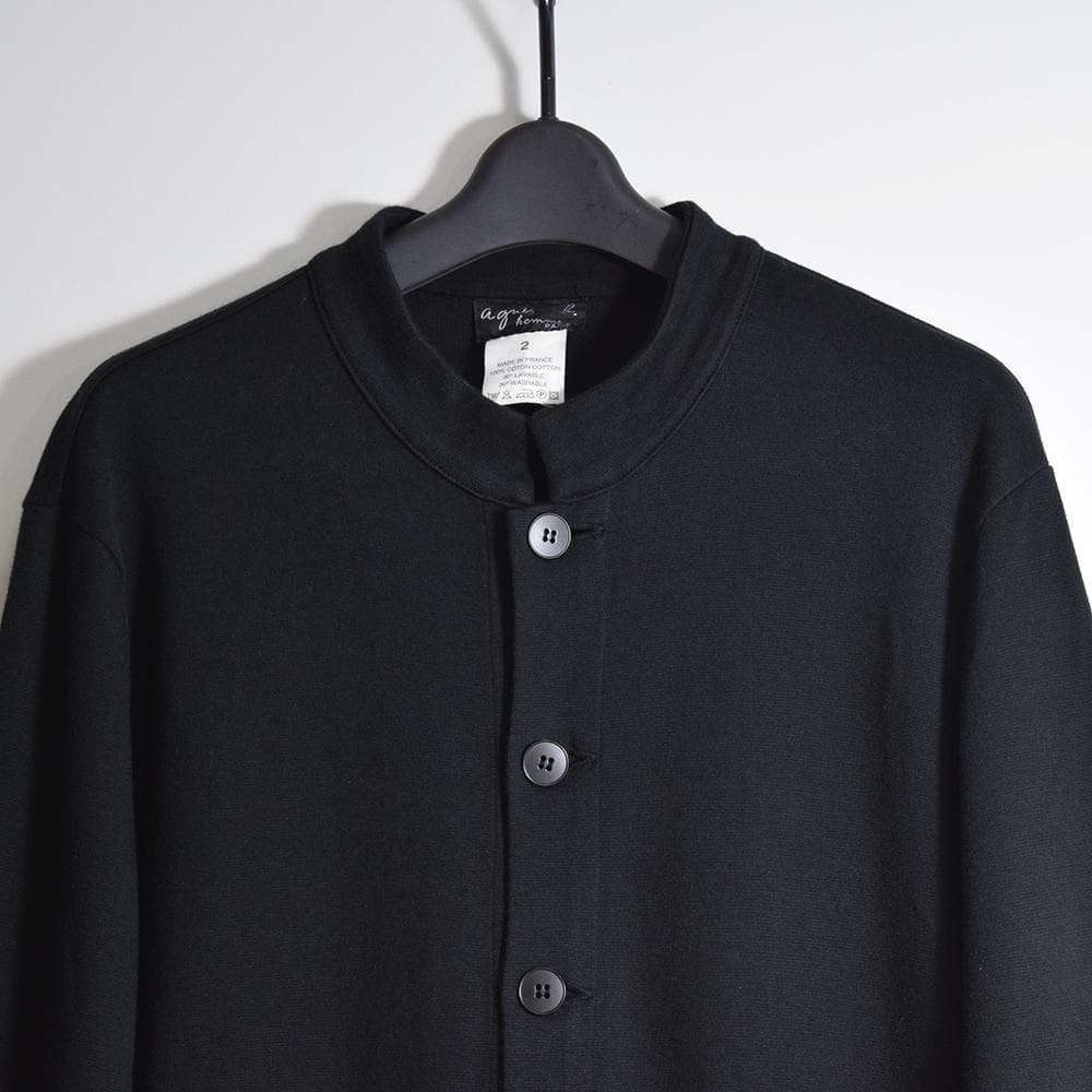 フランス製 90s agnes b. homme 天竺 マオカラージャケット 2