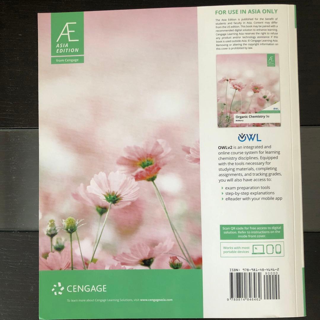 語学・辞書・学習参考書 Mc Murry Organic Chemistry 9e 2023.5