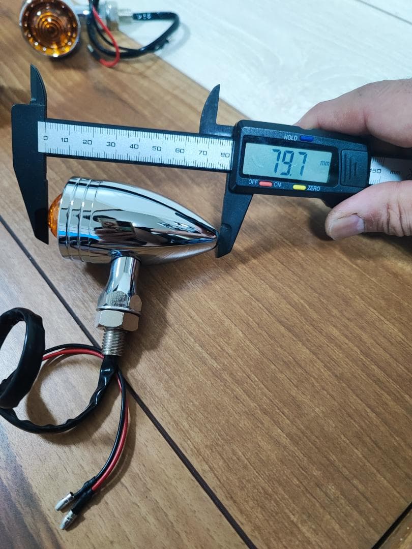 国内在庫　メッキバレット　12Ｖ　LED　 ウインカー　4個セット