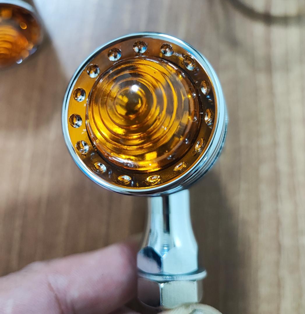 国内在庫　メッキバレット　12Ｖ　LED　 ウインカー　4個セット