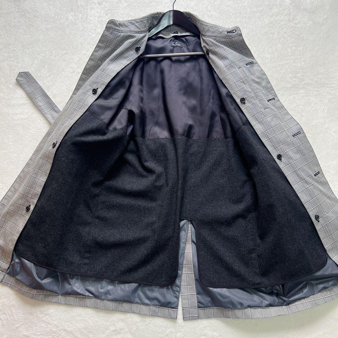 美品　ポールスミス　トレンチコート　千鳥柄　ライナー　カシミヤ混　Lサイズ