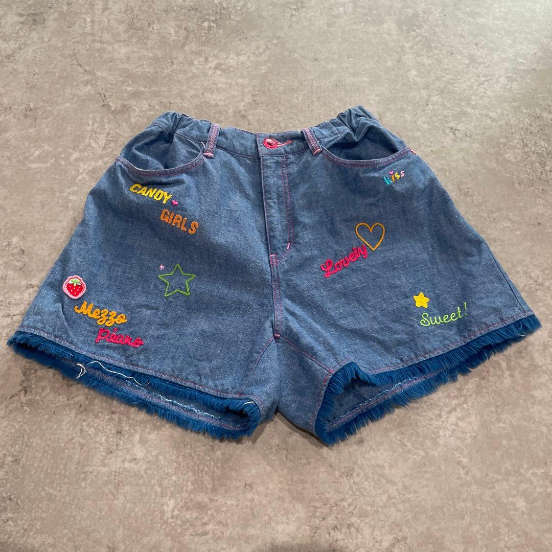 メゾピアノ 平成レトロ Y2K ピンク　ズボン　スカート　ベリエちゃん　刺繍