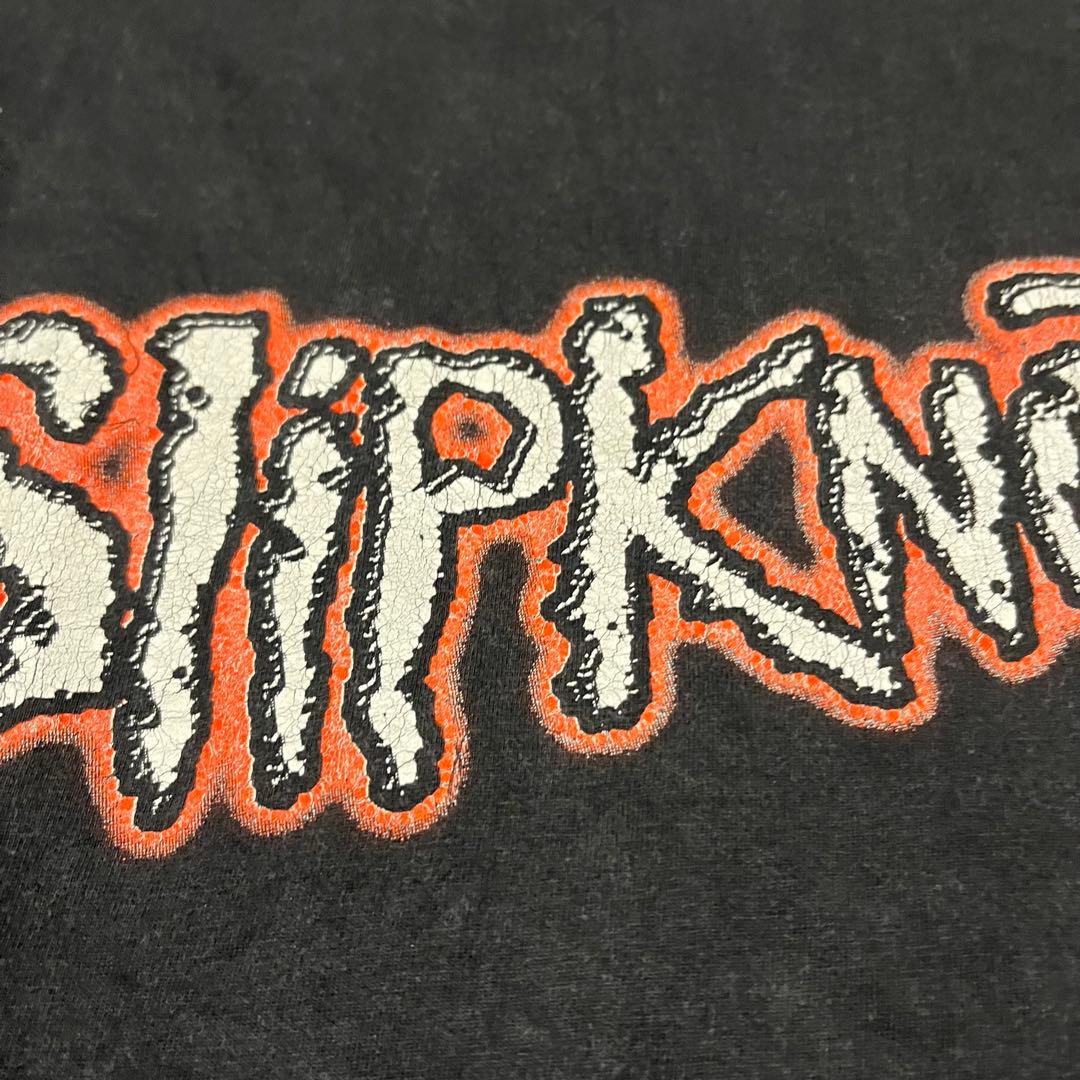 す*人様 SlipKNOT バンドTee Tシャツ 半袖 両面プリント デカロゴ