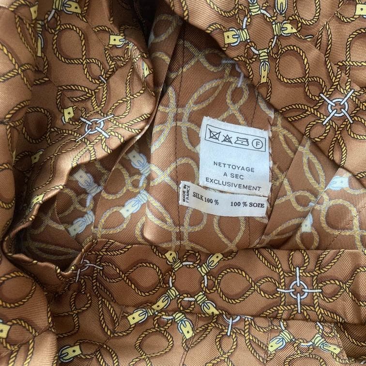 HERMES エルメス 直営店購入 シルク スカート スカーフ ヴィンテージ