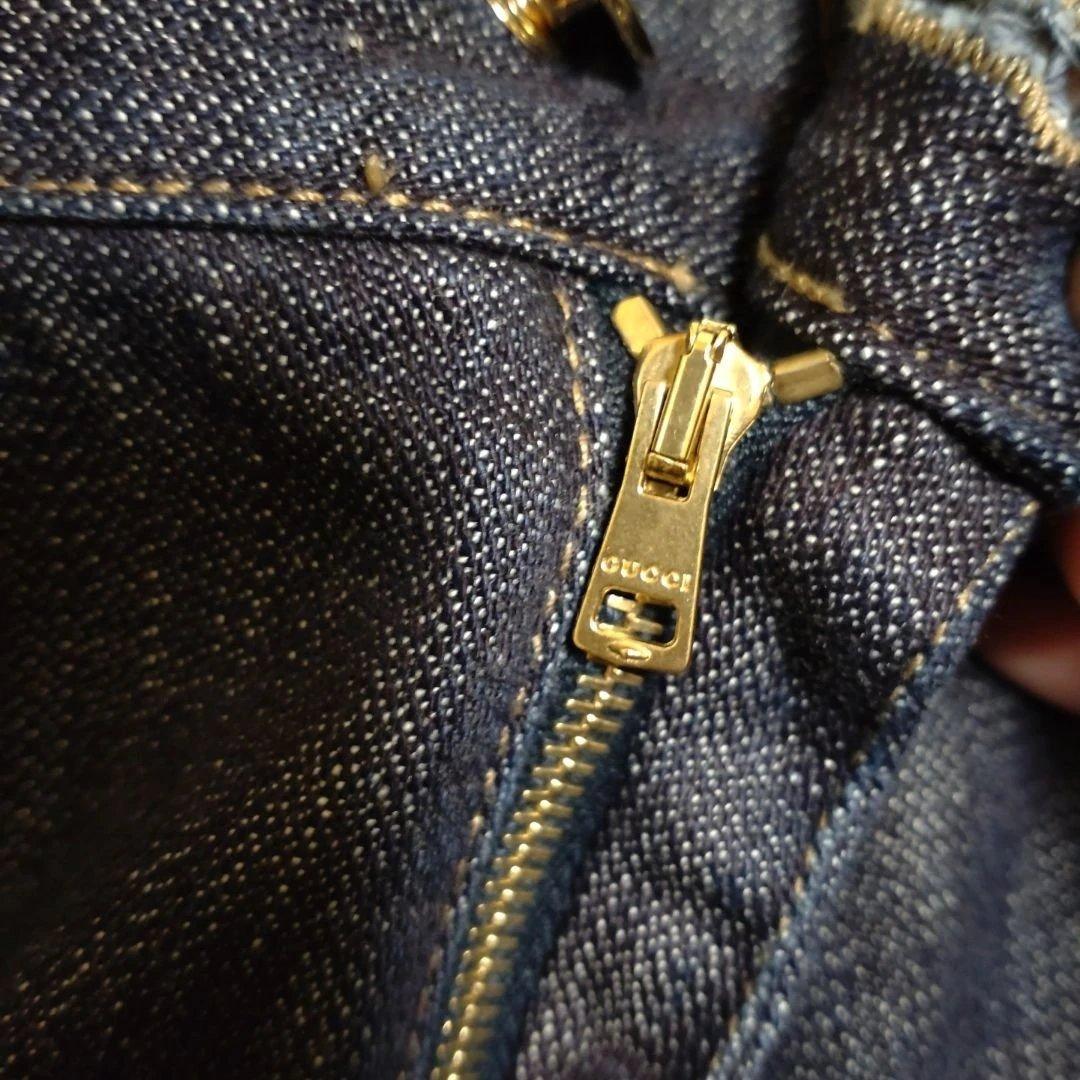 Gucci ブーツカットデニム ダークブルー正規品　美品