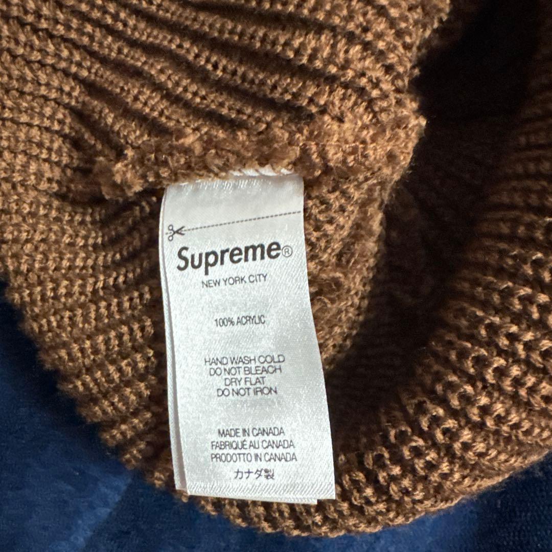 Supreme ニット帽 ブラウン