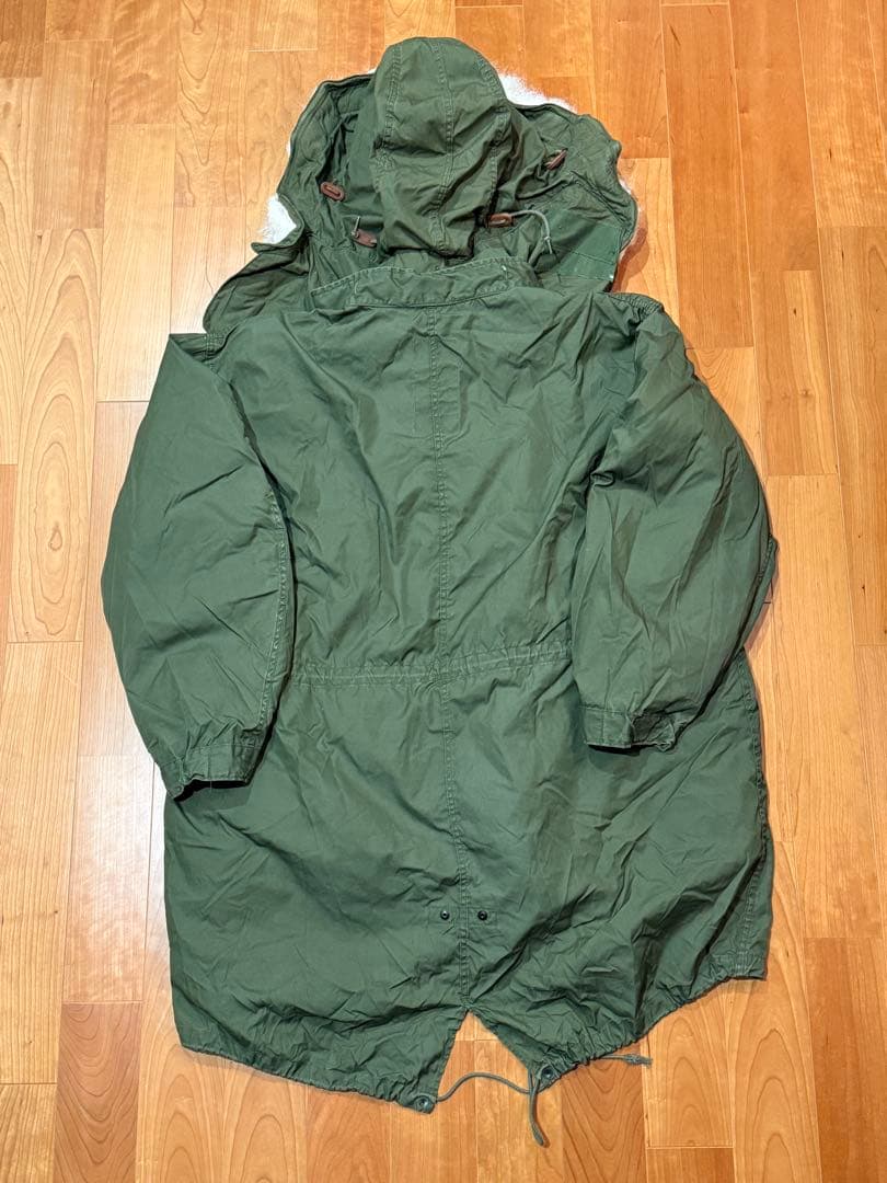 フルセット 実物 US ARMY M65 フィッシュテイルパーカ XL