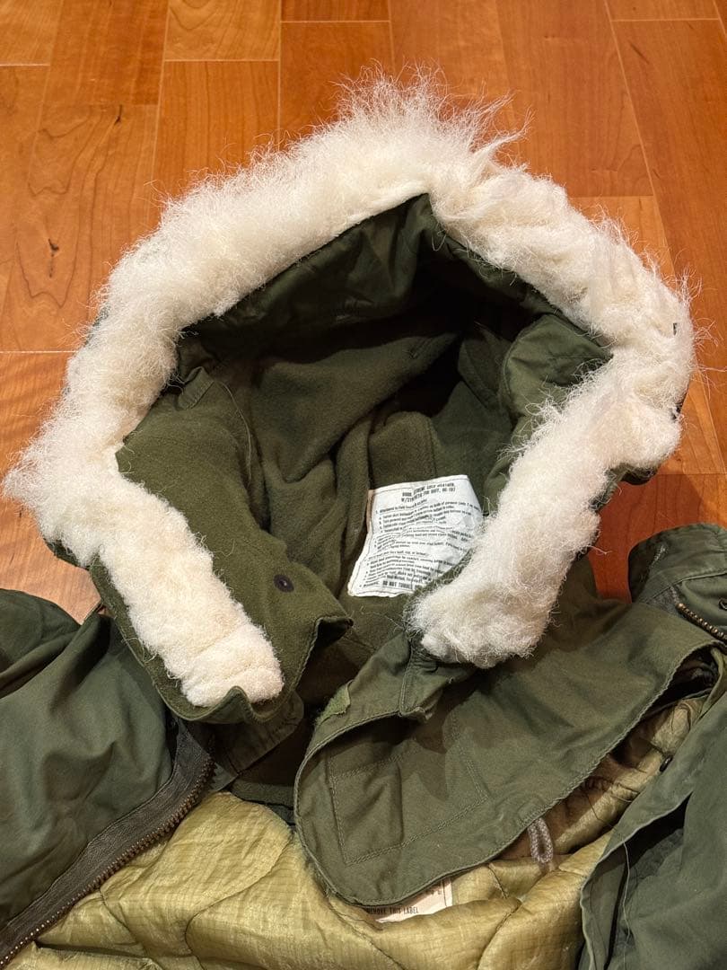 フルセット 実物 US ARMY M65 フィッシュテイルパーカ XL