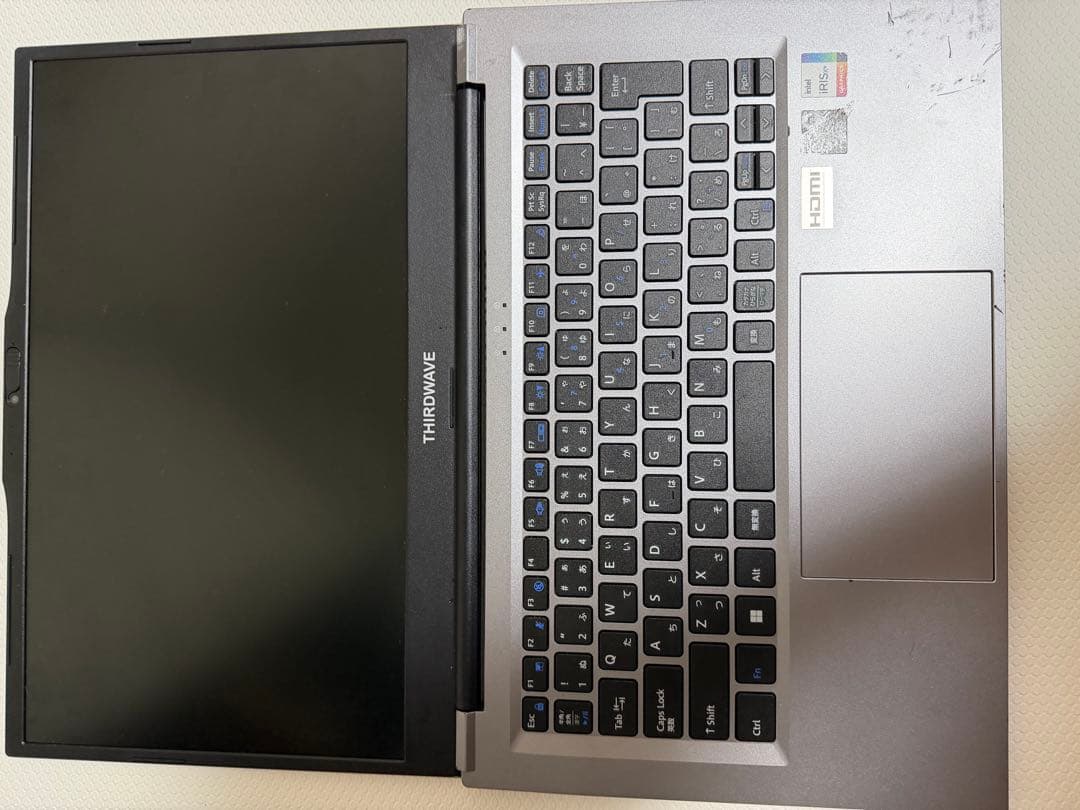 【ジャンク品】THIRDWAVE ノートPC シルバー
