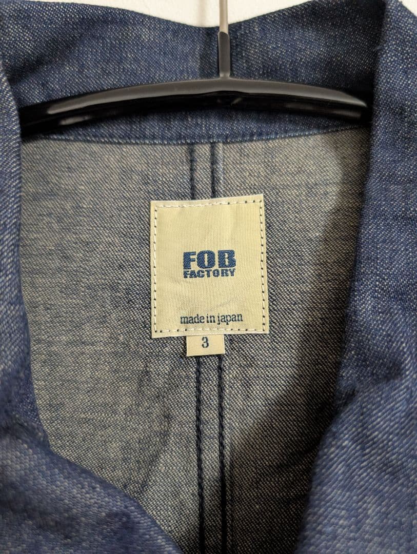 ​【新品】FOB FACTORY デニムカバーオール Gジャン 日本製F2447