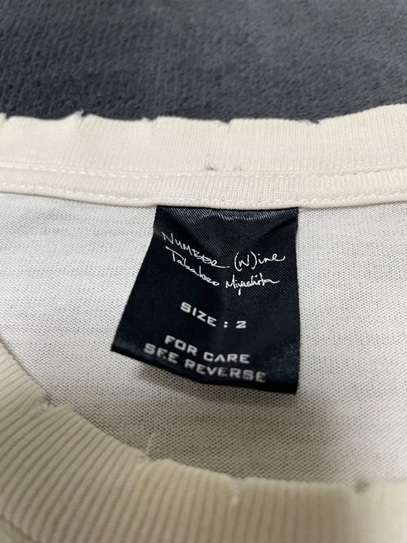 【名作レア】ナンバーナイン 05SS レッドツェッペリン スカルプリントTシャツ