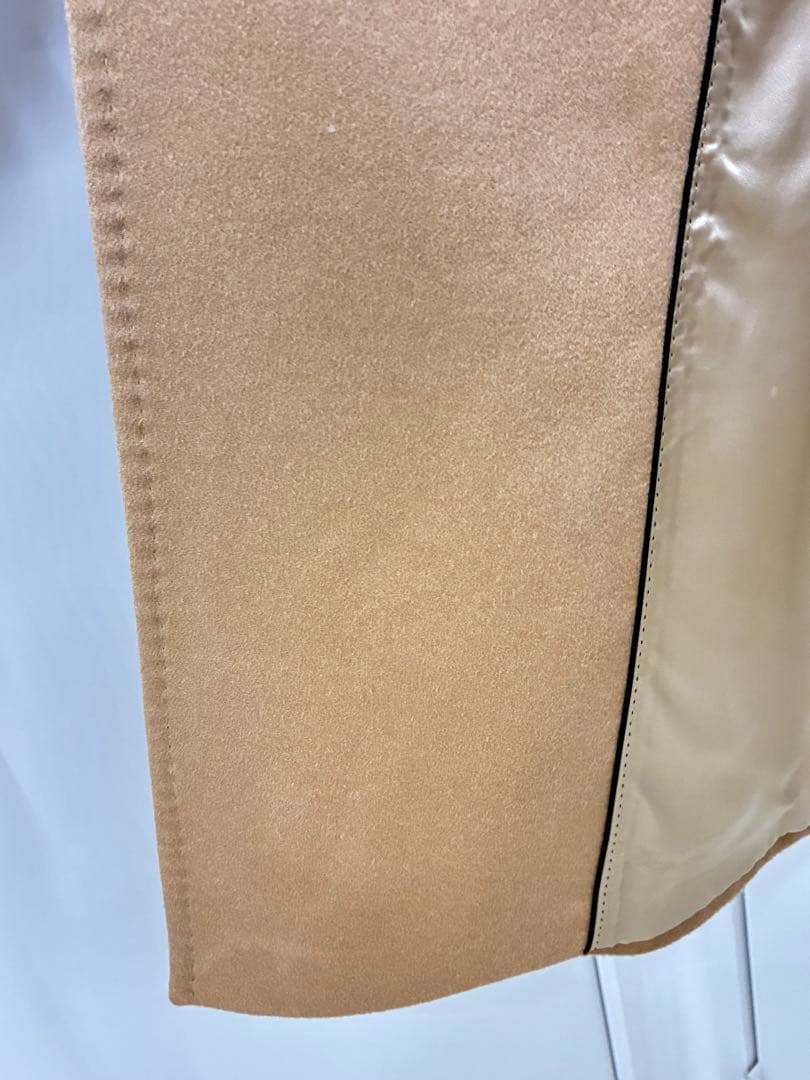 美品　キャメル 11号イネドINED カシミヤ100%ラップコート 高級 日本製