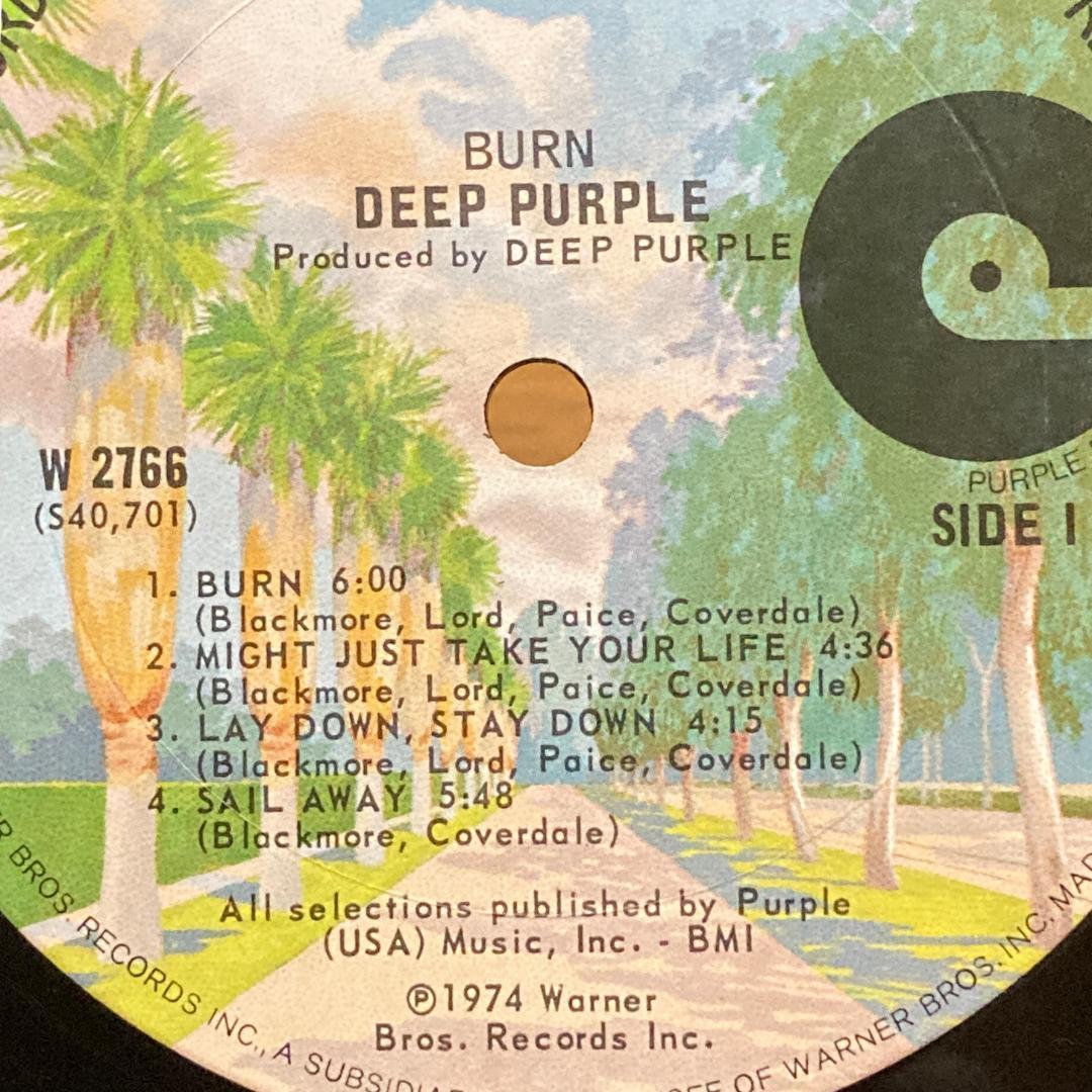 【盤面傷無し・再生確認済み】LPレコード　DEEP PURPLE／BURN　洋楽