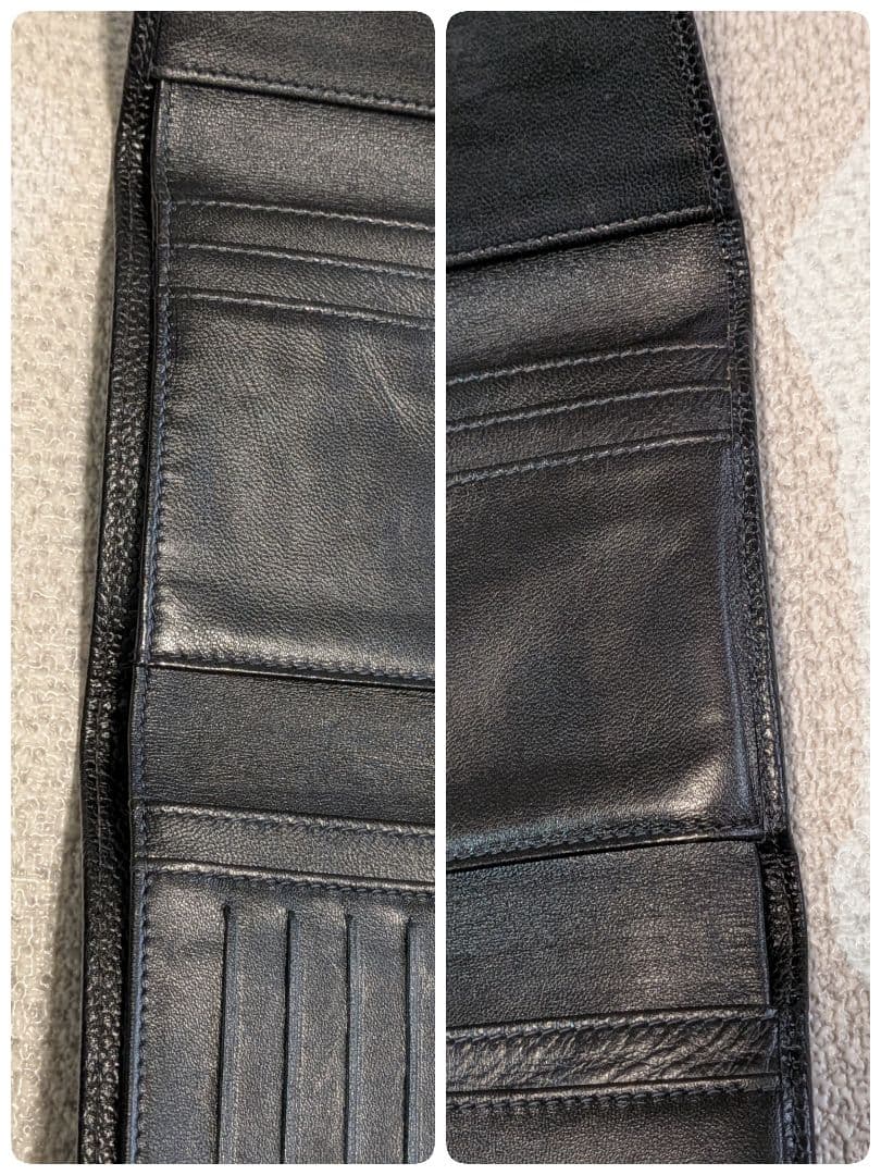 シャネル　デカココ　三つ折り財布　キャビアスキン　黒　正規品　チェーン