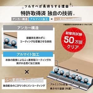 エバークック フィット フライパン 4点セット IH・ガス火対応 着脱式 黒