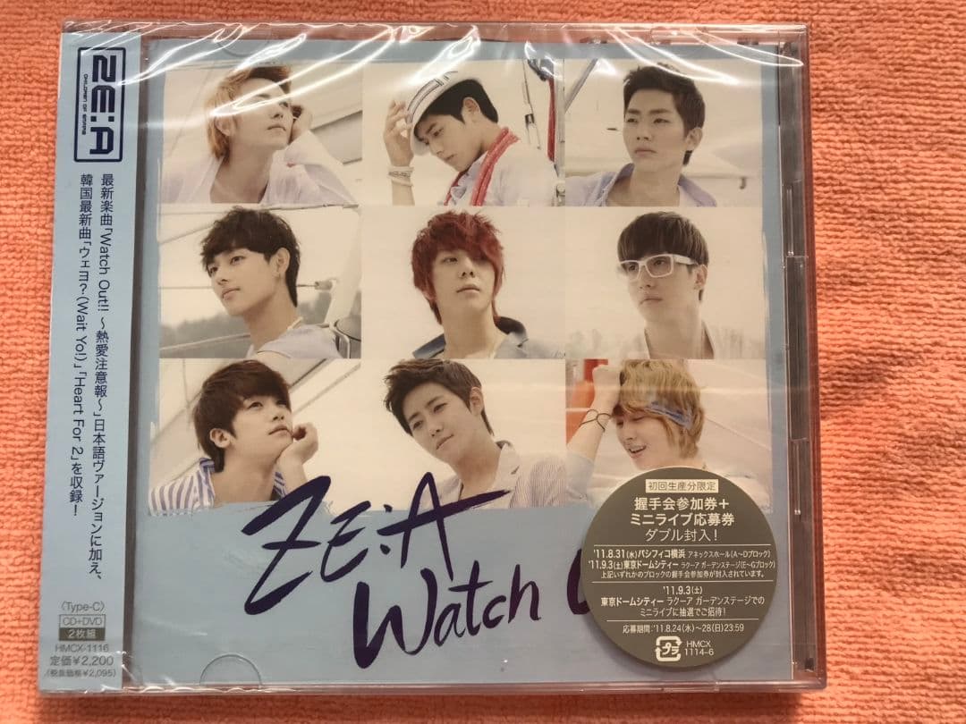 パク・ヒョンシク【新品・未開封】ZE:A 
CD＆DVD付、ミニクロス
