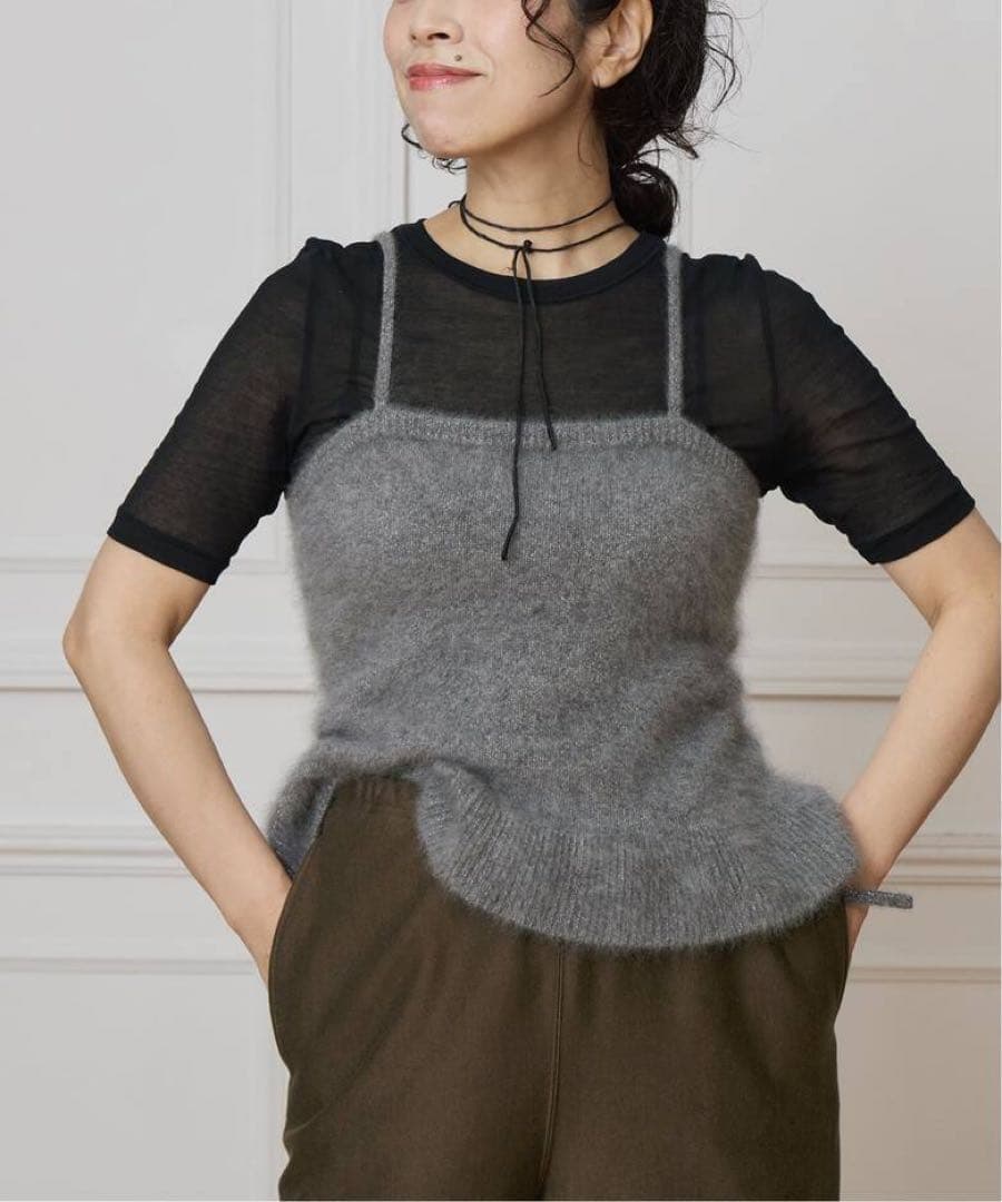 定価24,200 IENA LA BOUCLE ファーニットキャミソール