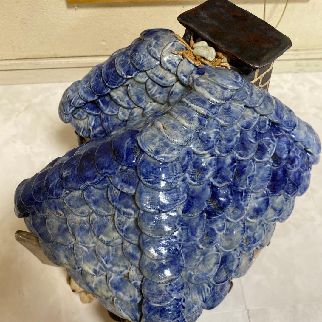 益子焼　加藤 麻里作 陶器　すてきなお家　30cm