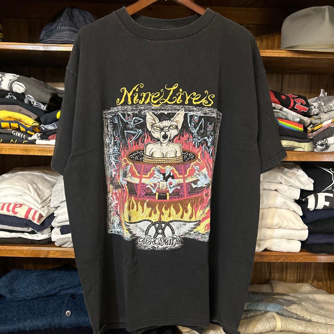90s Aerosmith Nine Lives エアロスミス Tシャツ