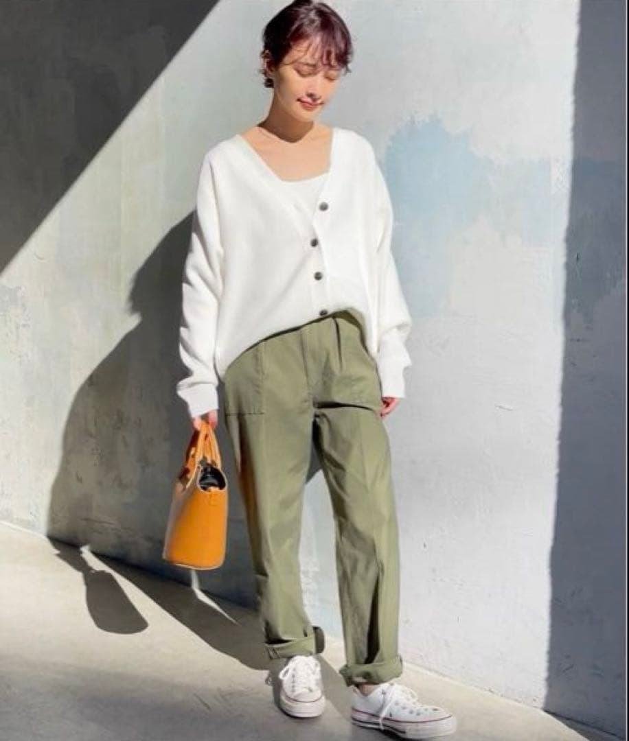 ♡美品♡ Spick & Span 片畔ニットカーディガン ホワイト