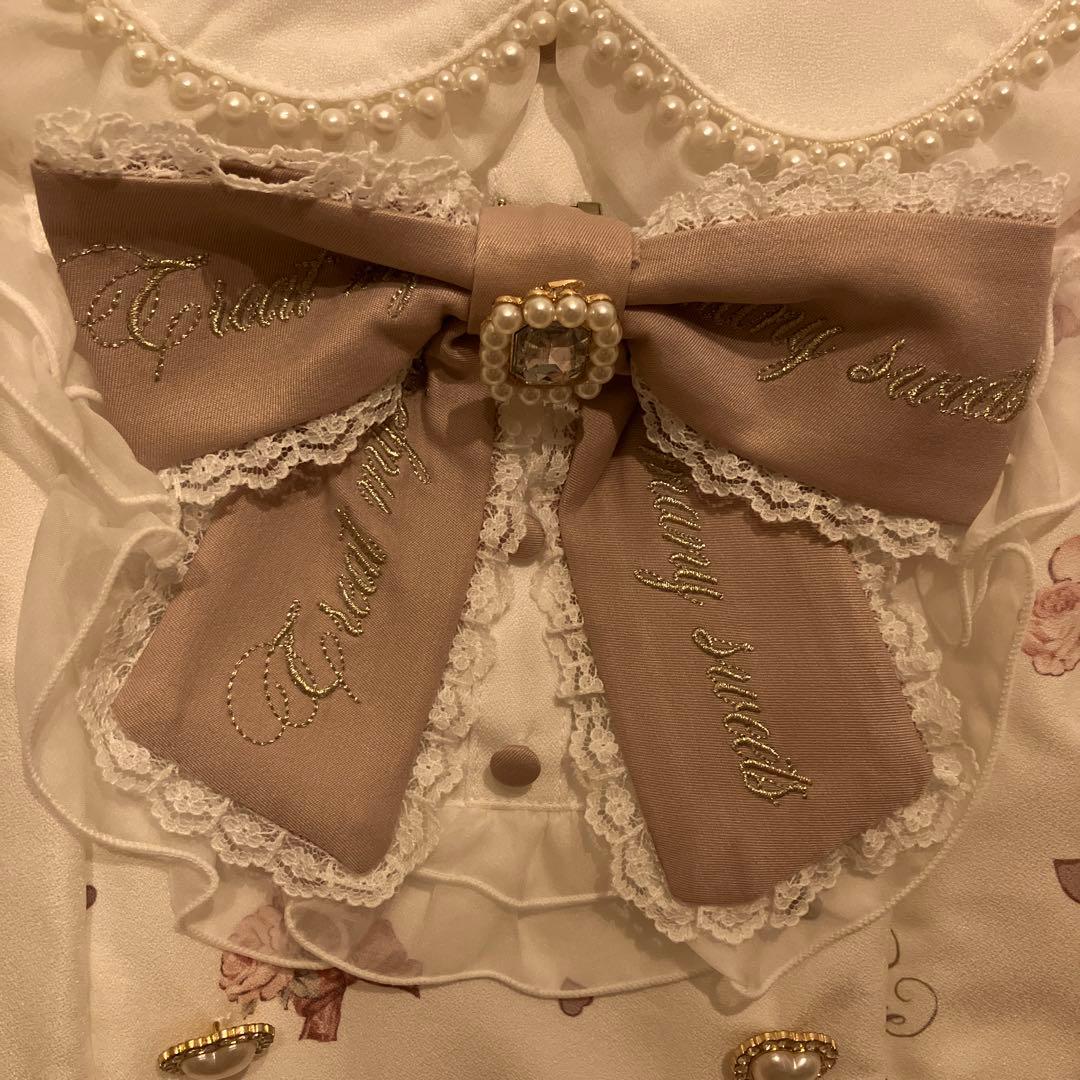 lizlisa afternoontea柄　ホワイト