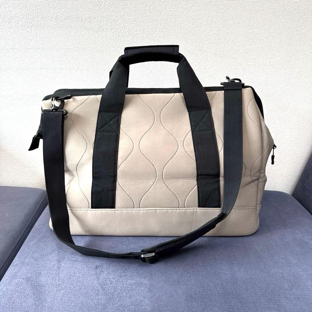 EDITA グレー ボストンバッグ