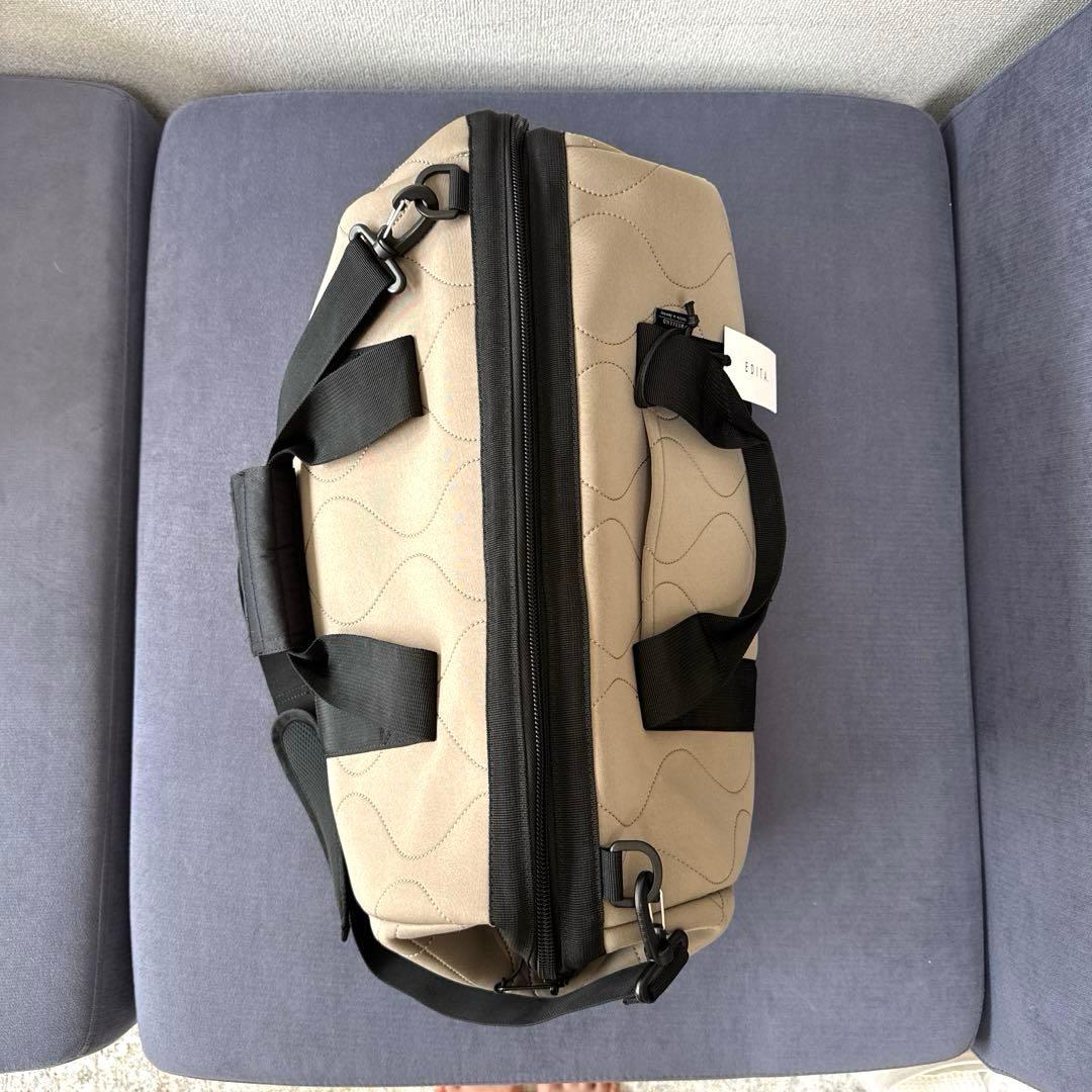 EDITA グレー ボストンバッグ