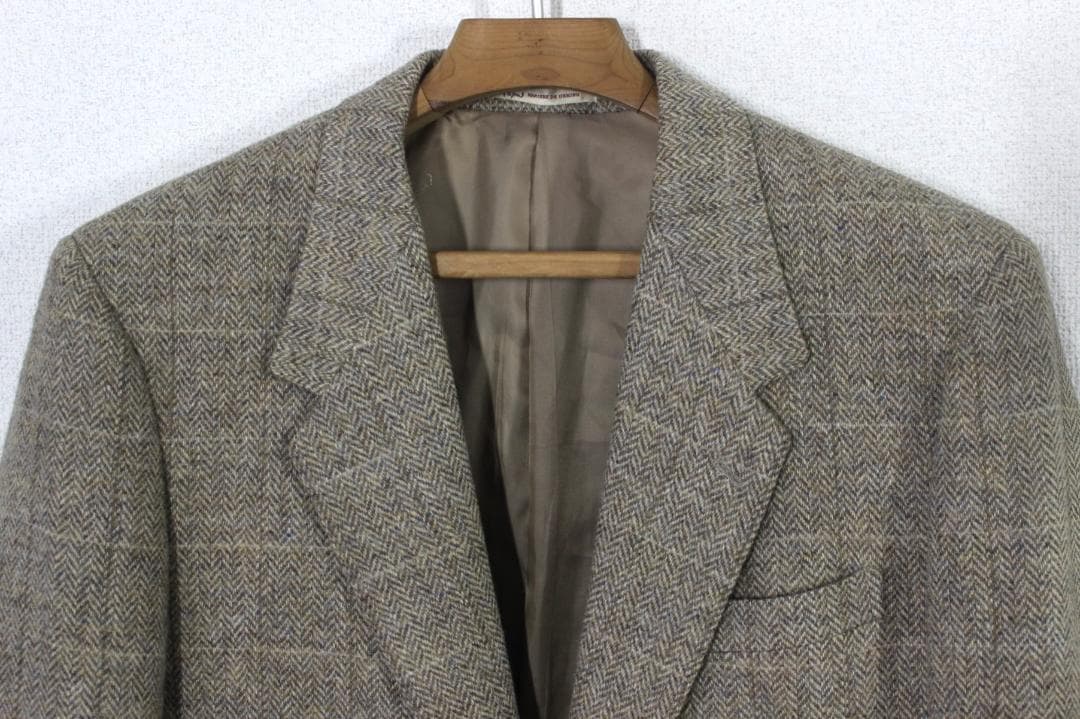 【極美品】パパス × ハリスツイード ジャケット L48 メンズ A7 3L
