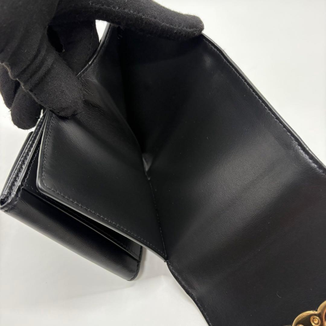 美品☆CELINE☆セリーヌ☆トリオンフ☆カーフスキン☆三つ折り☆財布☆ミニ財布