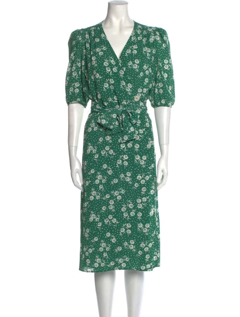 rouge paris 花柄カシュクールワンピース　新品　36