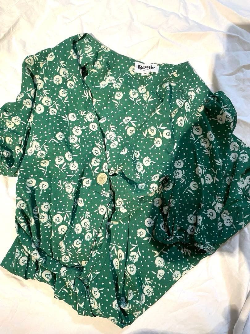 rouge paris 花柄カシュクールワンピース　新品　36