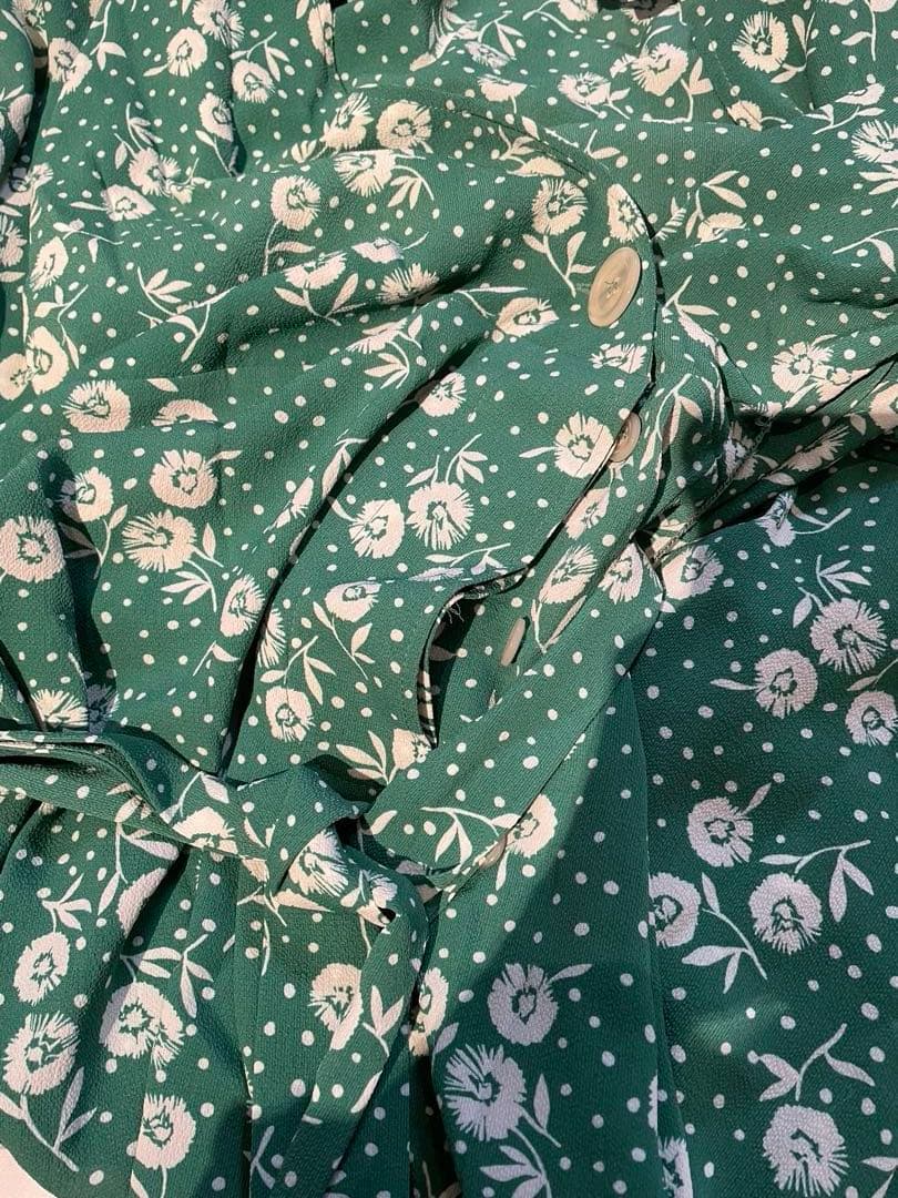 rouge paris 花柄カシュクールワンピース　新品　36