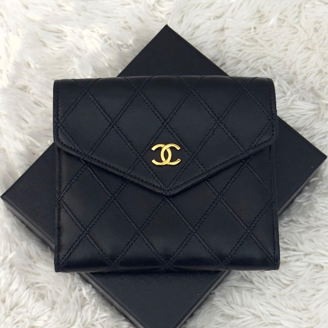 極美品⭐️CHANELシャネル ココマーク ビコローレ Wホック 財布 ギャラ付き