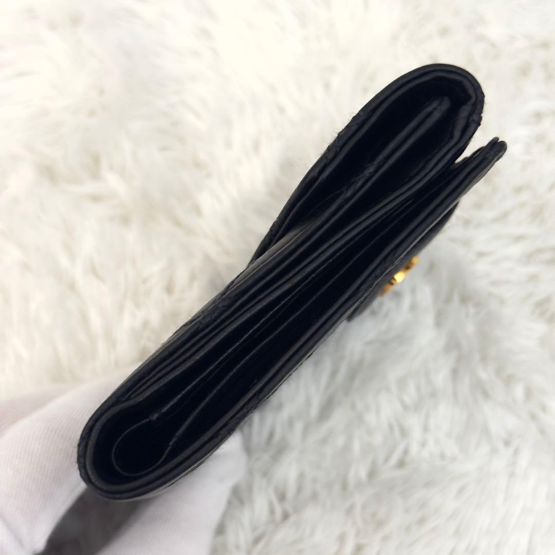 極美品⭐️CHANELシャネル ココマーク ビコローレ Wホック 財布 ギャラ付き