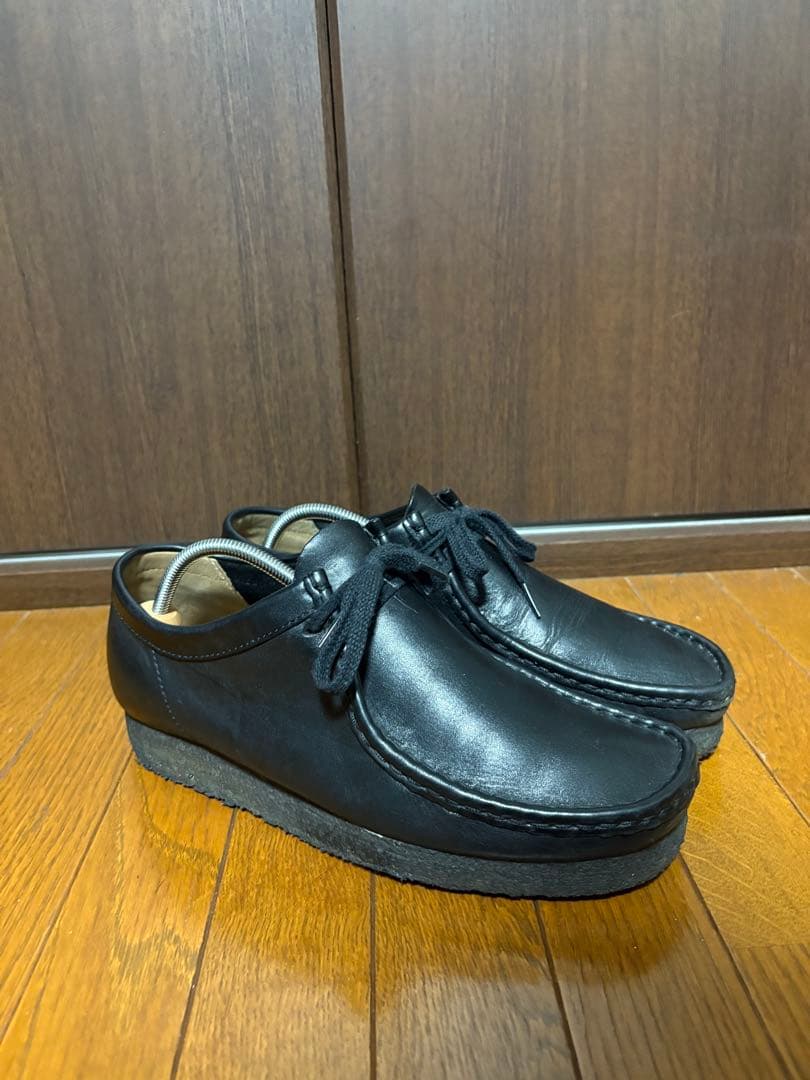 生*ミ様 Clarks クラークス Wallabee ブラックレザー ワラビー
