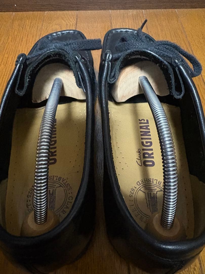 生*ミ様 Clarks クラークス Wallabee ブラックレザー ワラビー