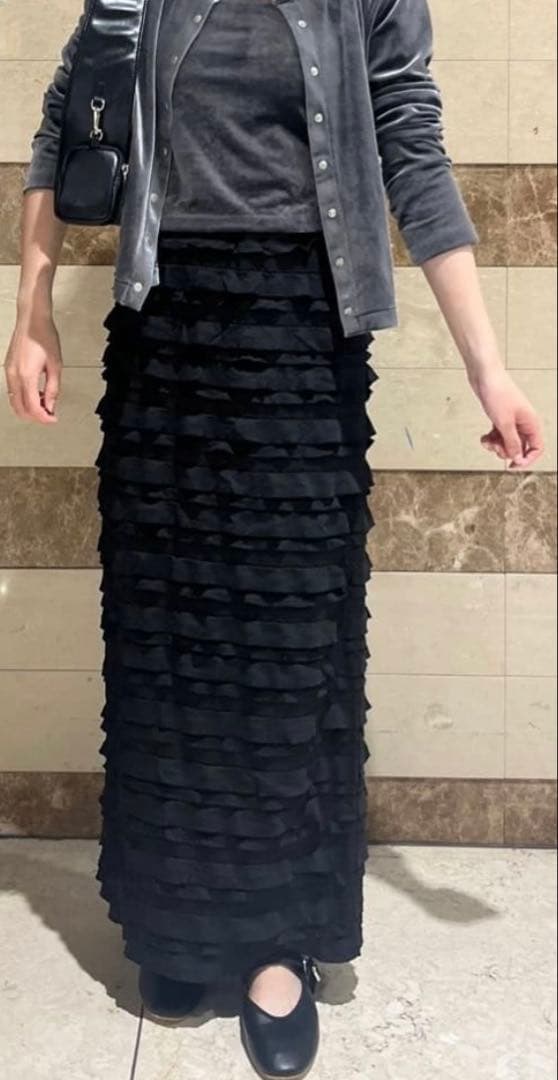 昨季 美品フリルカットソータイトスカート slobe iena