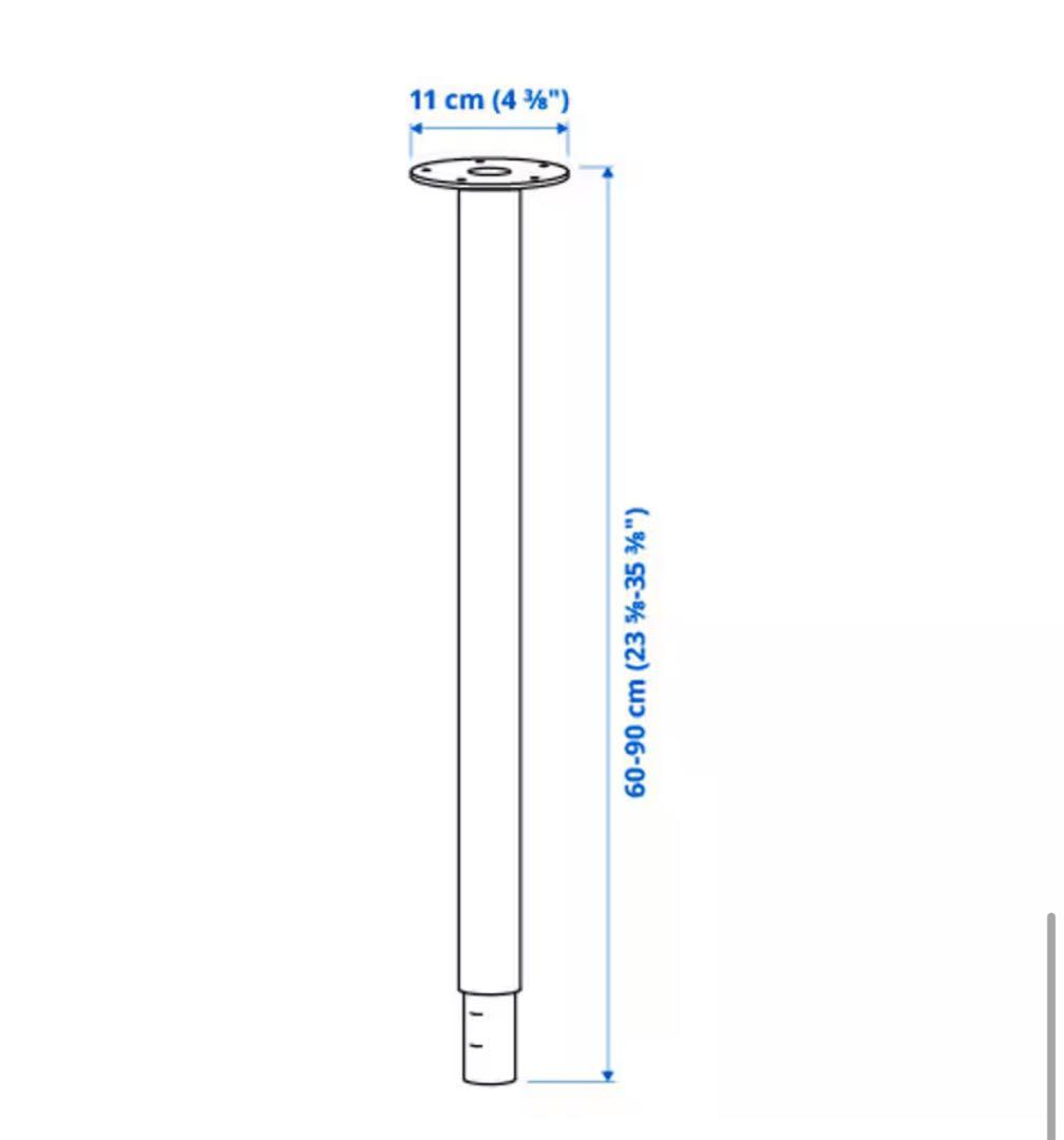 【4/9まで】IKEA デスク 脚伸縮式