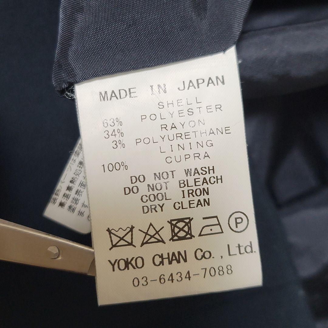 ヨーコチャン　ティアードスリーブ パール ドレス ワンピース ネイビー