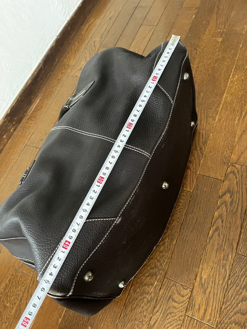 TOD'S ボストンバッグ 黒/青 レザー