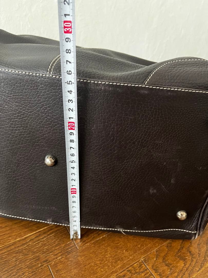 TOD'S ボストンバッグ 黒/青 レザー