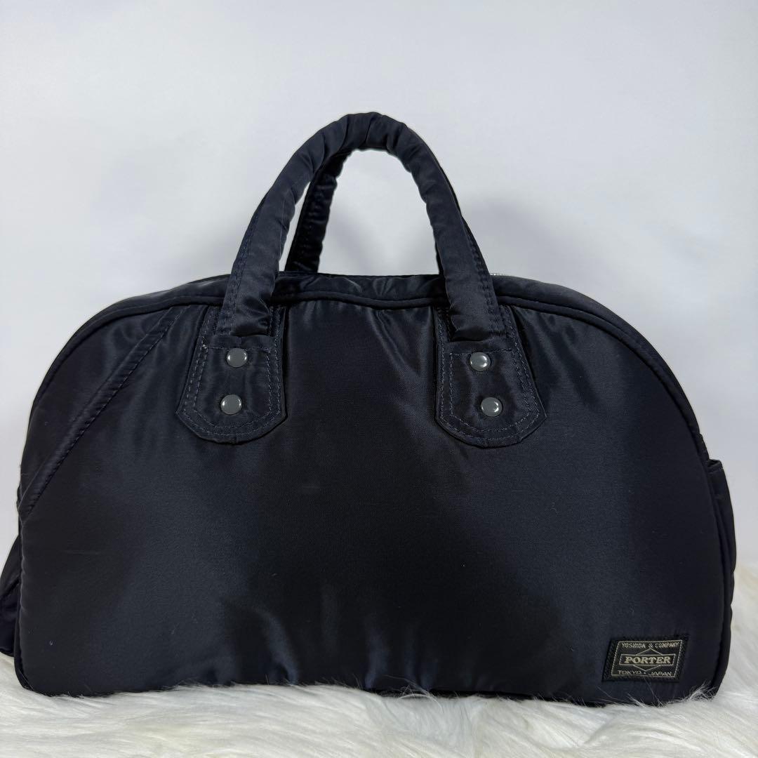 [未使用級] HEAD PORTER　ミニダッフルバッグ　ネイビー