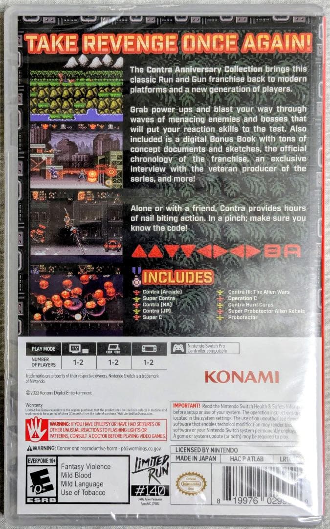 【新品・輸入版】[LRG] Contra Collection - Switch