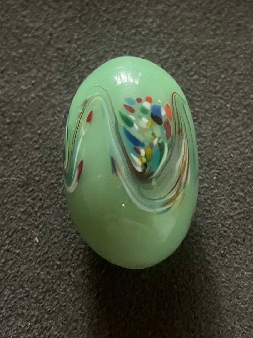 時代物　江戸とんぼ玉　 アイヌ玉　緒締め根付