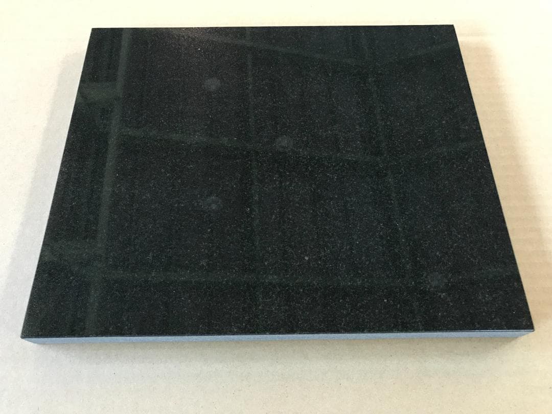 高級 天然黒御影石 山西黒　オーディオボード●400×350×19●【送料無料】