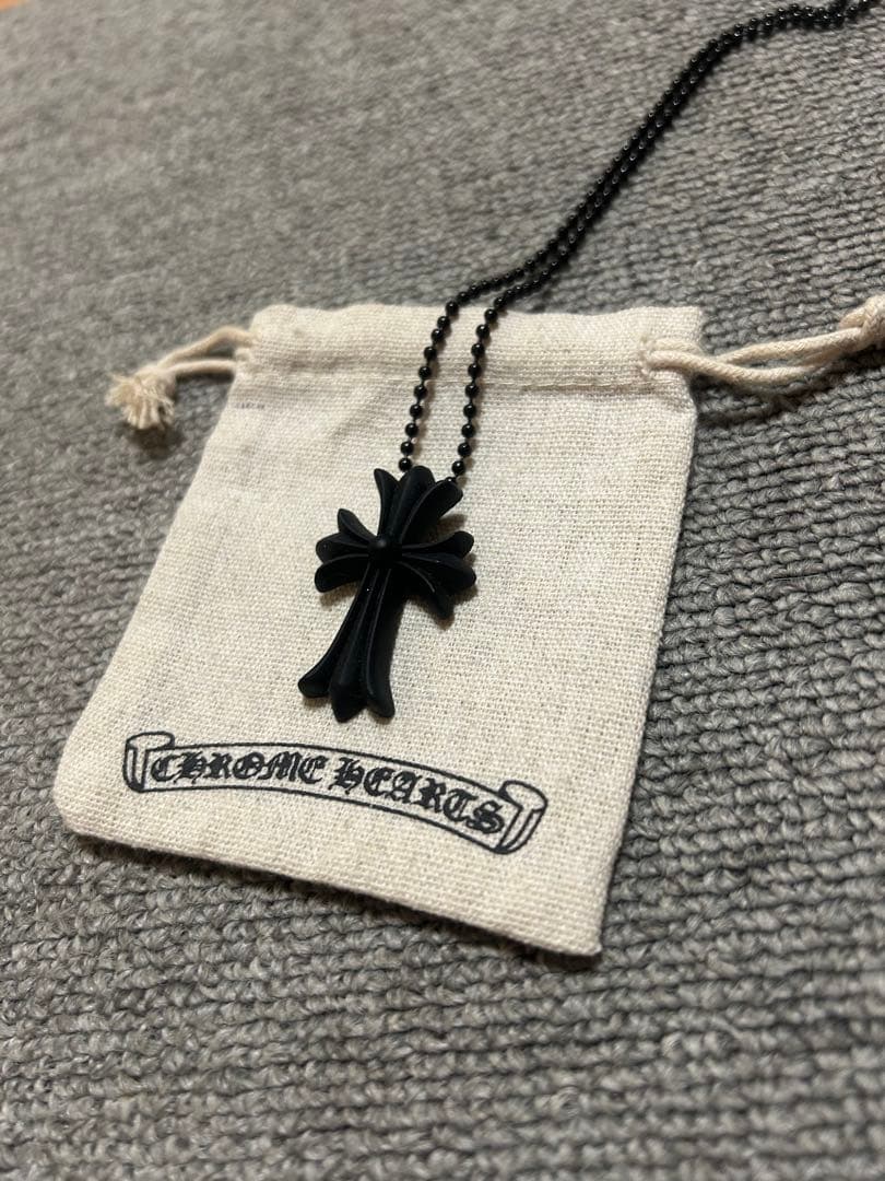 Chrome Hearts クロムハーツCHクロスシリコンネックレス