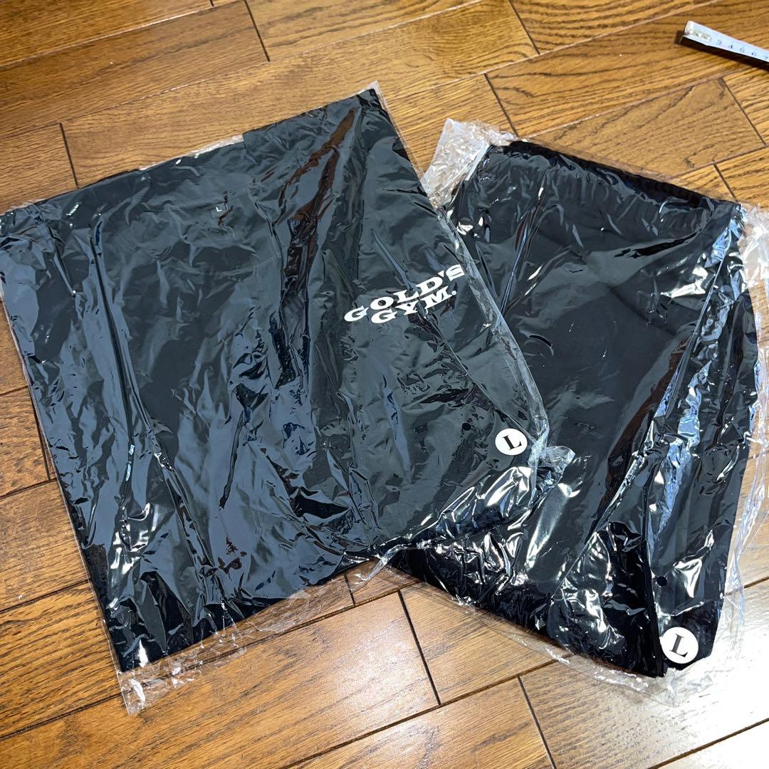 ゴールドジム　フィットネスショップ限定　セットアップ　Lサイズ　ブラック　黒